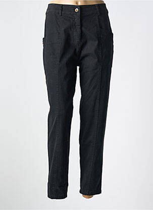 Pantalon slim țesătură poplin mărime normală negru PAKO LITTO femeie