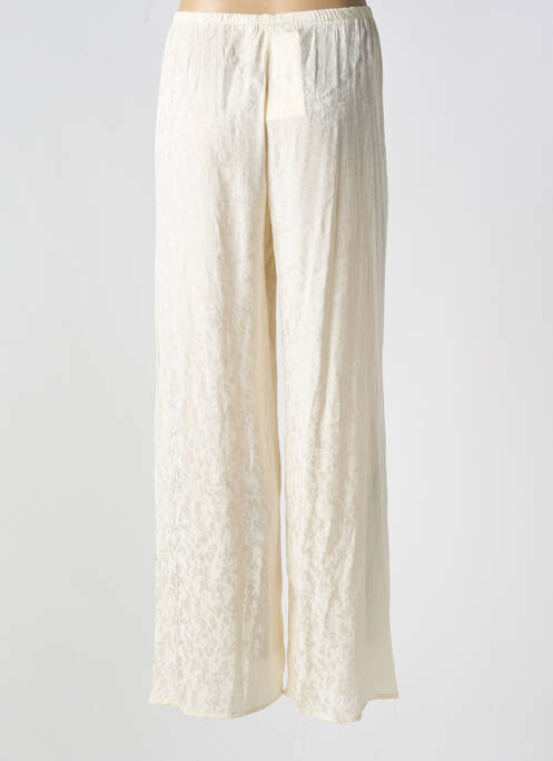 Pantalon larg bej GRACE & MILA femeie