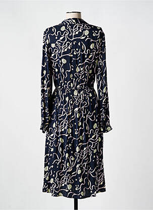 Rochie midi imprimeu floral mâneci lungi albastru SCOTCH & SODA femeie