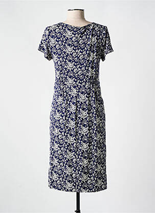 Rochie midi imprimeu floral mâneci scurte albastru WHITE STUFF femeie