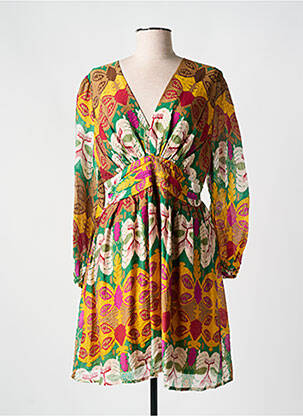 Rochie scurtă maro LILI & LALA femeie