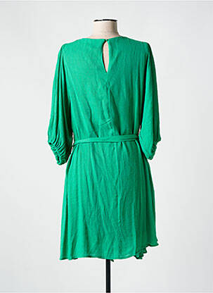 Rochie midi mâneci 3/4 mâneci 3/4 verde GRACE & MILA femeie