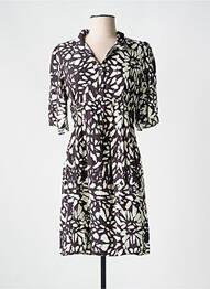 Rochie scurtă mâneci scurte mâneci scurte gri GRACE & MILA femeie