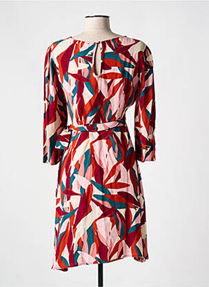 Rochie midi mâneci 3/4 mâneci 3/4 portocalie GRACE & MILA femeie