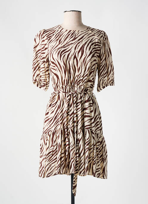 Rochie scurtă maro GRACE & MILA femeie