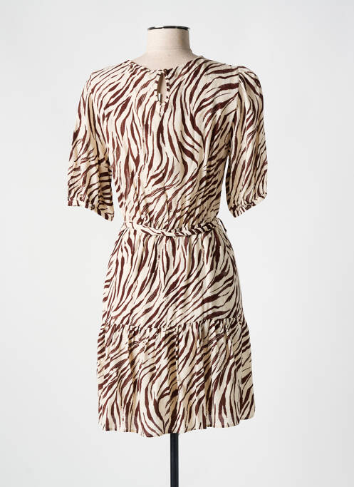 Rochie scurtă maro GRACE & MILA femeie