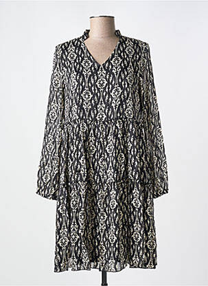 Rochie scurtă mâneci lungi mâneci lungi negru LILIE ROSE femeie