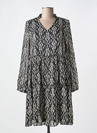 Rochie scurtă mâneci lungi mâneci lungi negru LILIE ROSE femme