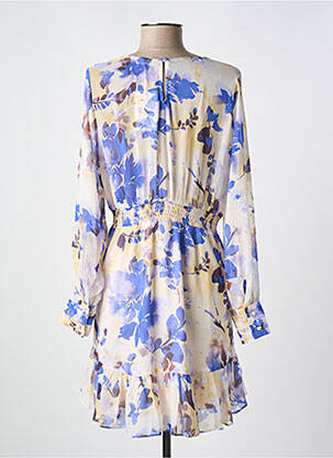 Rochie scurtă mâneci lungi mâneci lungi albastru MUSY MUSE femeie