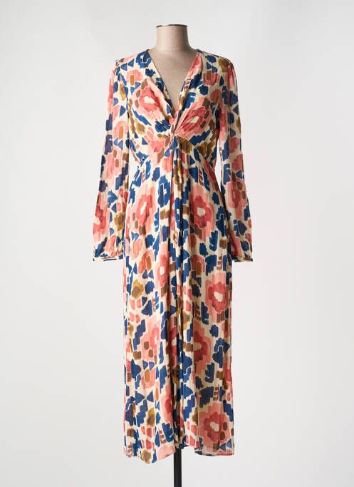 Rochie lungă roz GRACE & MILA femeie