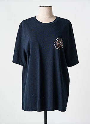 Tricou croială dreaptă mâneci scurte albastru SCOTCH & SODA femeie