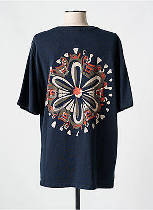 Tricou croială dreaptă mâneci scurte albastru SCOTCH & SODA femeie