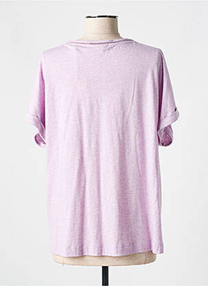 Tricou croială dreaptă mâneci scurte violet SCOTCH & SODA femeie