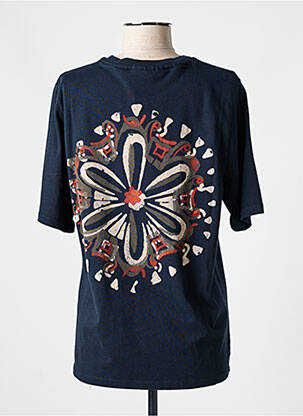 Tricou croială dreaptă mâneci scurte albastru SCOTCH & SODA femeie