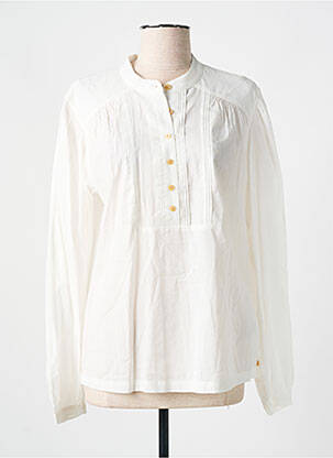 Bluză țesătură poplin mâneci lungi alb SCOTCH & SODA femeie