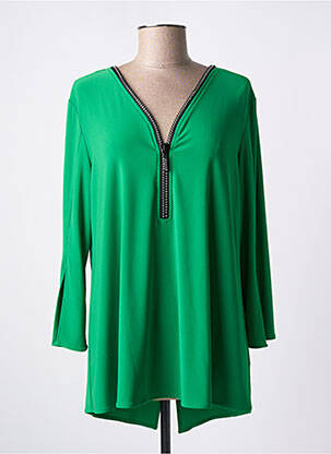 Bluză țesătură poplin mâneci lungi verde JOSEPH RIBKOFF femeie