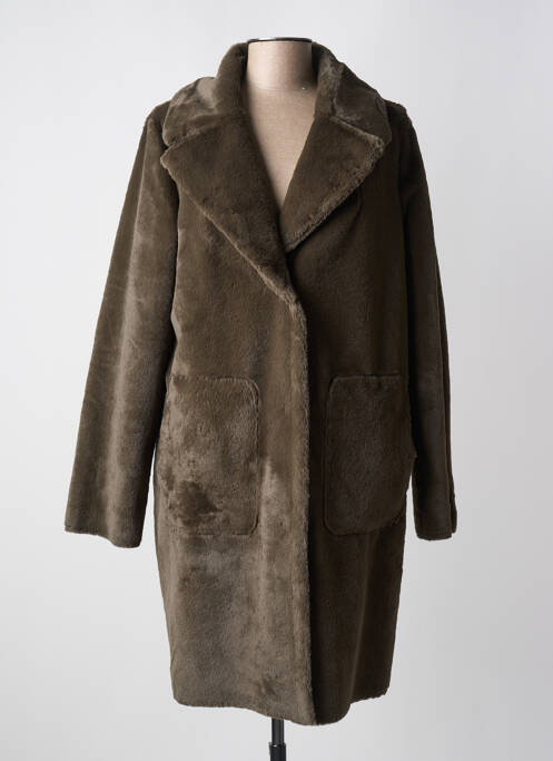 Palton lung verde BEAUMONT femeie