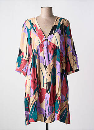 Rochie scurtă mâneci 3/4 mâneci 3/4 bej GRACE & MILA femeie