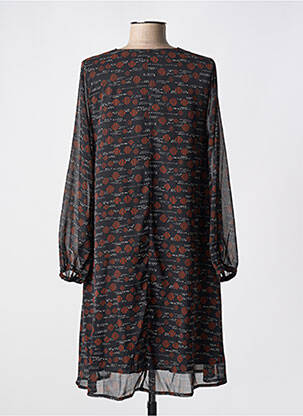 Rochie scurtă croială fluidă mâneci lungi negru RUE DES ABBESSES femeie