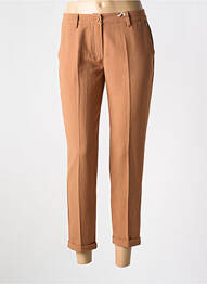 Pantalon 7/8 închidere cu fermoar sub clapetă cu nasturi bej PAKO LITTO femme