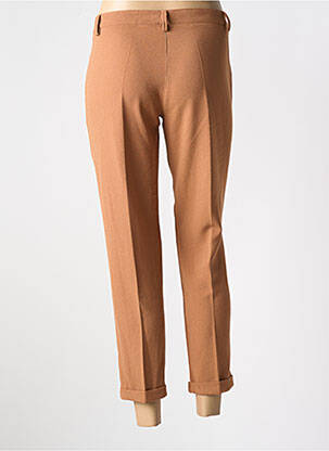 Pantalon 7/8 închidere cu fermoar sub clapetă cu nasturi bej PAKO LITTO femeie