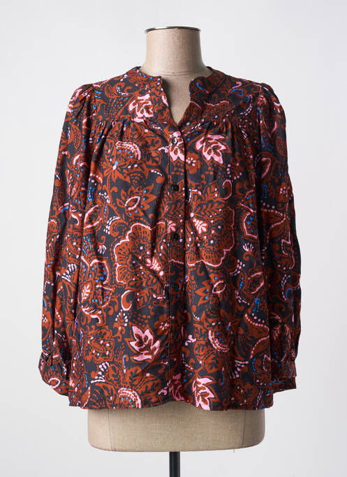 Cămașă maro RUE DES ABBESSES femeie