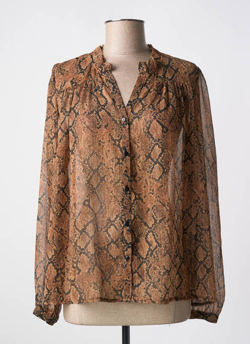 Cămașă maro RUE DES ABBESSES femeie