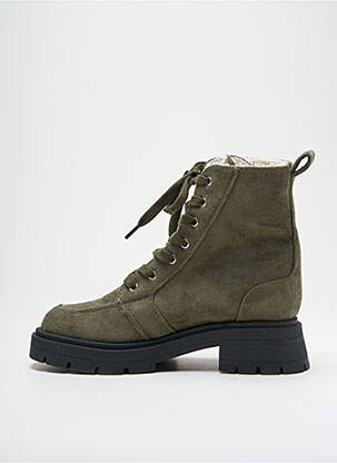 Botine/ghete toc mic toc de 4 la 6 cm verde VANESSA WU femeie