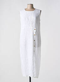 Rochie lungă fără mâneci fără mâneci alb QUATTRO femme