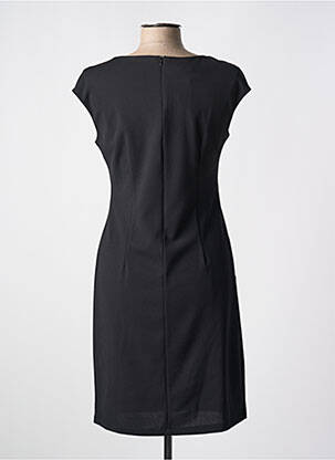 Rochie midi țesătură crep mâneci scurte negru QUATTRO femeie