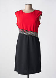 Rochie midi țesătură crep mâneci scurte roșu QUATTRO femme
