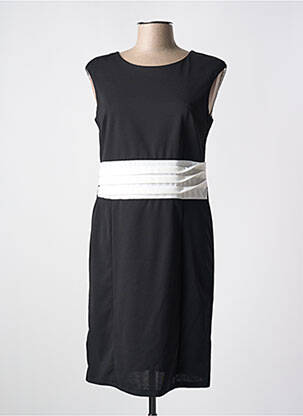 Rochie midi fără mâneci fără mâneci negru QUATTRO femeie