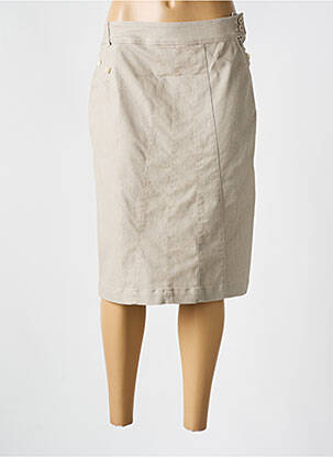 Fustă midi bej QUATTRO femeie