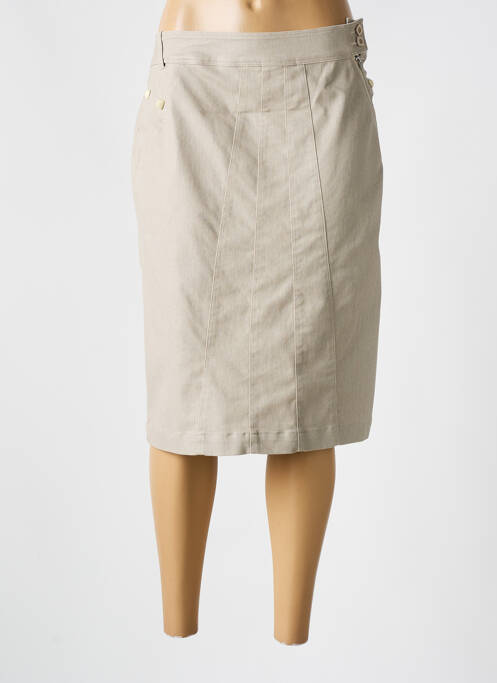 Fustă midi bej QUATTRO femeie