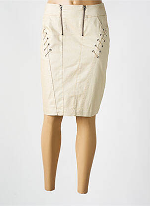 Fustă midi bej QUATTRO femeie