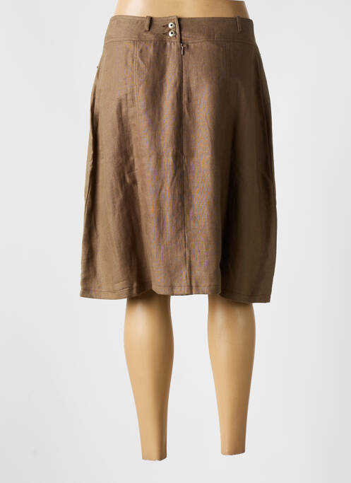 Fustă midi maro QUATTRO femeie