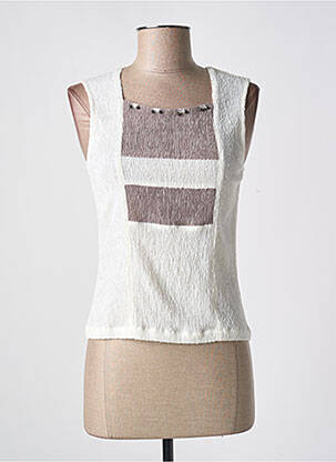 Top alb QUATTRO femeie