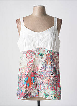 Top alb QUATTRO femeie