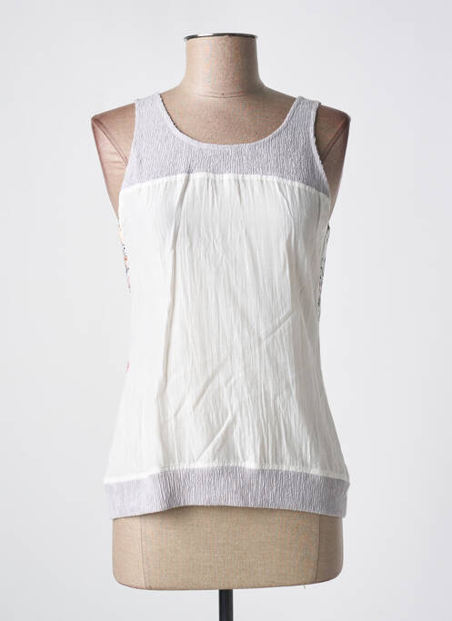 Top alb QUATTRO femeie