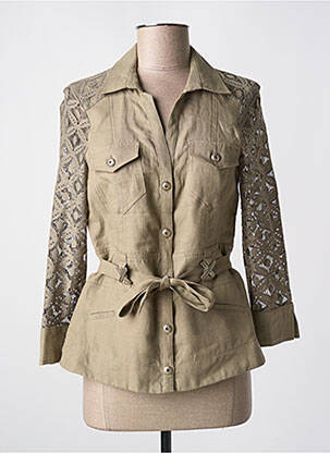 Jachete casual buzunare verde QUATTRO femeie