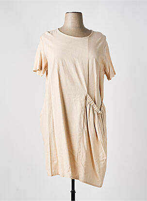 Rochie scurtă bej QUATTRO femeie