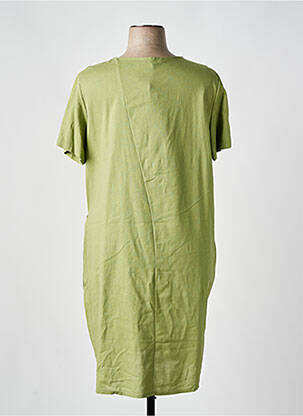 Rochie scurtă mâneci scurte mâneci scurte verde QUATTRO femeie