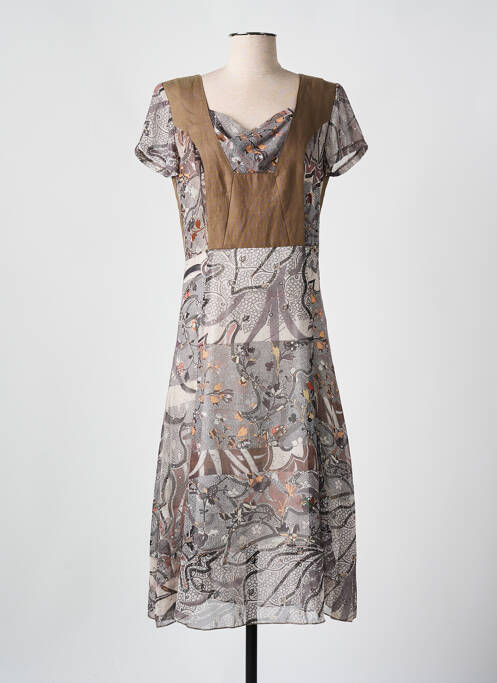 Rochie midi maro QUATTRO femeie