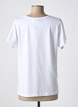 Tricou imprimeu fantezie mâneci scurte alb QUATTRO femeie