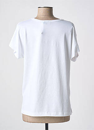 Tricou imprimeu fantezie mâneci scurte alb QUATTRO femeie