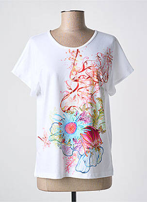 Tricou alb QUATTRO femeie