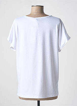 Tricou imprimeu fantezie mâneci scurte alb QUATTRO femeie