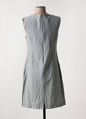 Rochie midi imprimeu fantezie fără mâneci gri QUATTRO femeie
