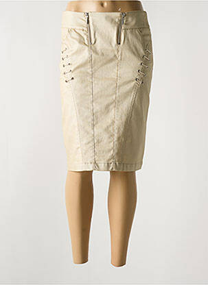 Fustă midi auriu QUATTRO femeie