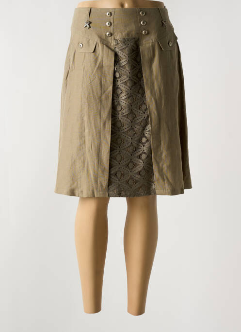 Fustă midi verde QUATTRO femeie